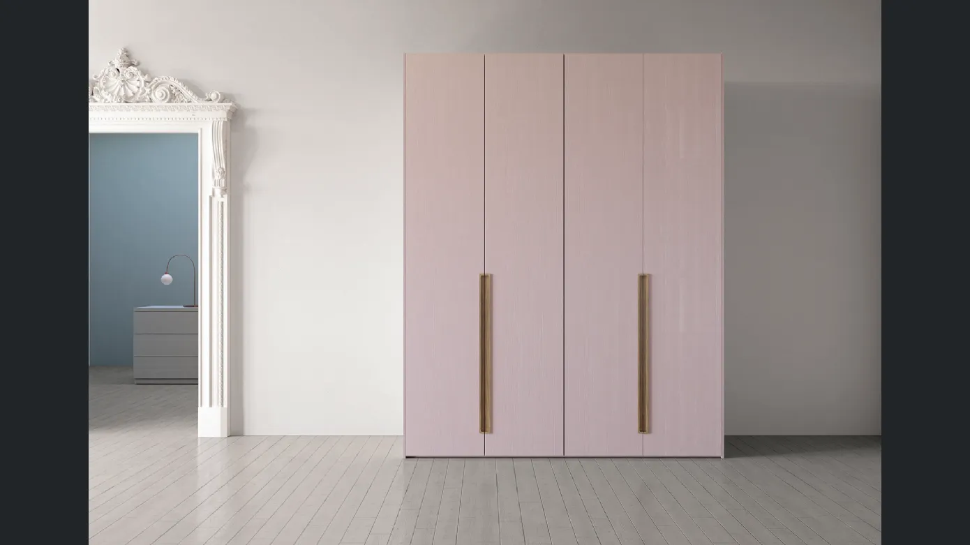 Island Wood Wardrobe With 4 Doors